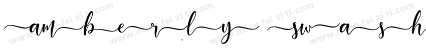 Amberly Swash字体转换